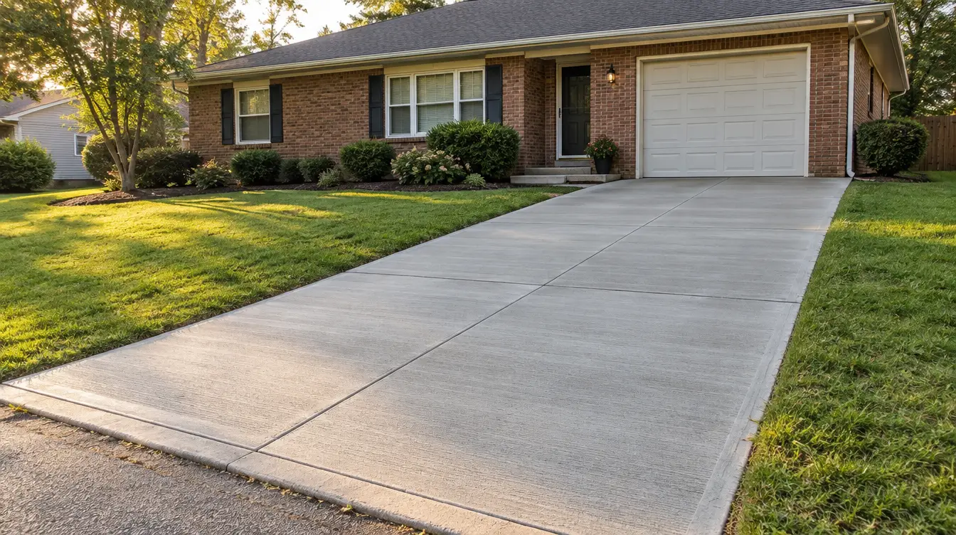 Driveway after