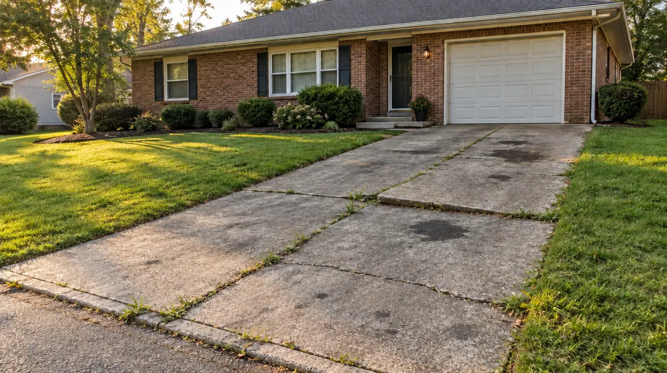 Driveway before